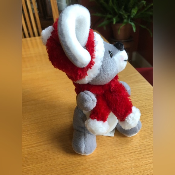 SEARS Christmas Plush Stuffed Beanbag Toy 2001 Whiskers The Mouse - Picture 2 of 4